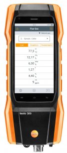 Комплект testo 300 Longlife — Анализатор дымовых газов (O2, СО с H2-компенсацией  до 8 000 ppm, NO)