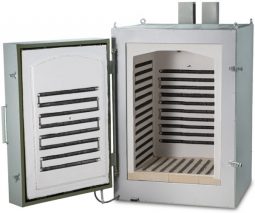 Муфельная электропечь ЭКПС-300 (300 л; Т до +1100 °С) с вытяжкой