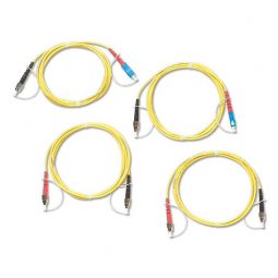 Комплект одномодовых тестовых эталонных кабелей Fluke Networks SRC-9-SCFC-KIT (2 м) для тестирования оптоволоконных кабелей FC (2 SC/FC, 2 FC/FC)